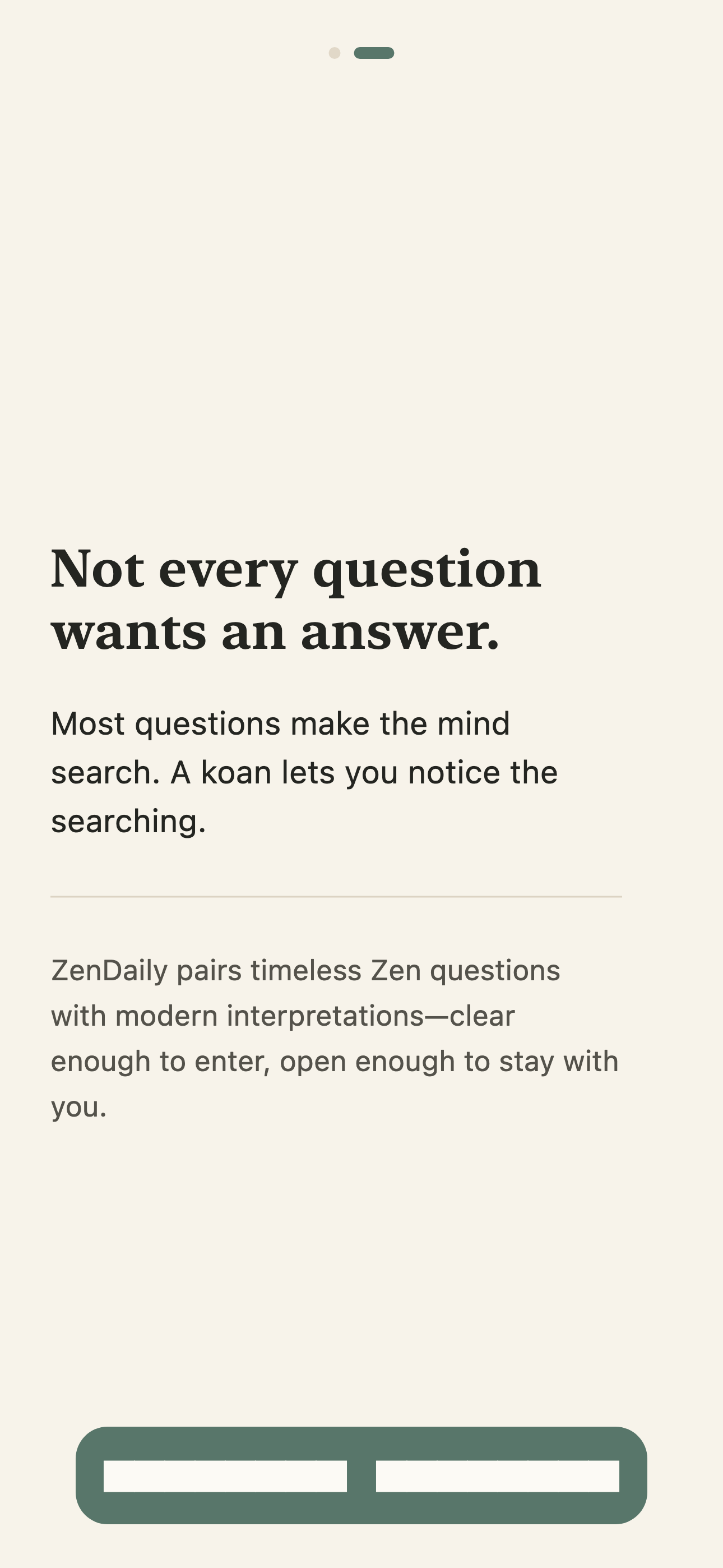 ZenDaily modern reflection for the sound of one hand koan